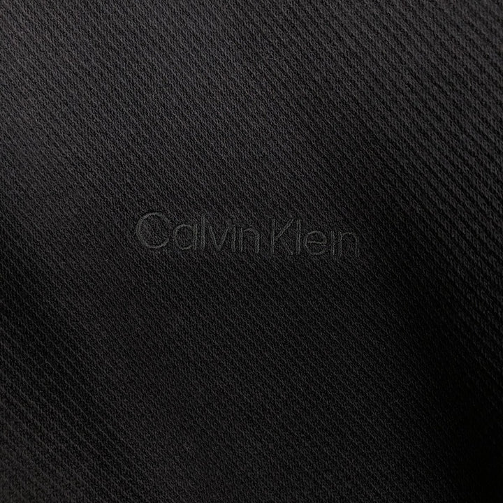 Calvin Klein full-zip sweatshirt, men's size L cotton black type Vintage Second Hand