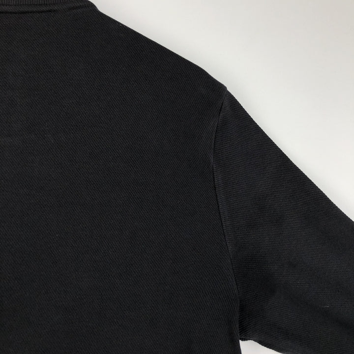 Calvin Klein full-zip sweatshirt, men's size L cotton black type Vintage Second Hand