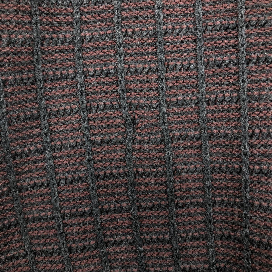 Perry Ellis cotton knit sweater, men's size L (approx.) cotton Charcoal Vintage Second Hand