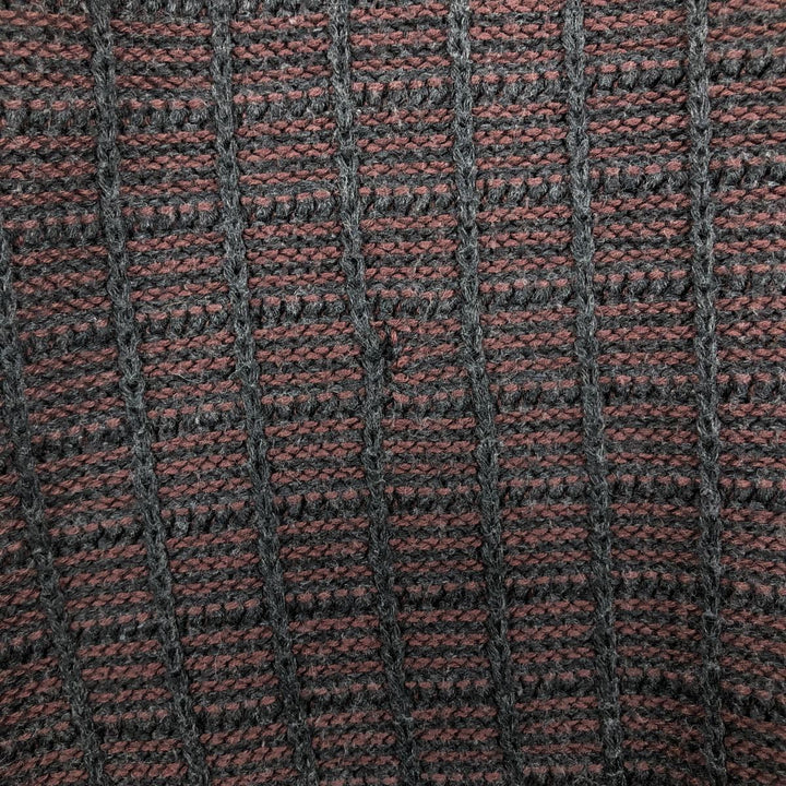 Perry Ellis cotton knit sweater, men's size L (approx.) cotton Charcoal Vintage Second Hand
