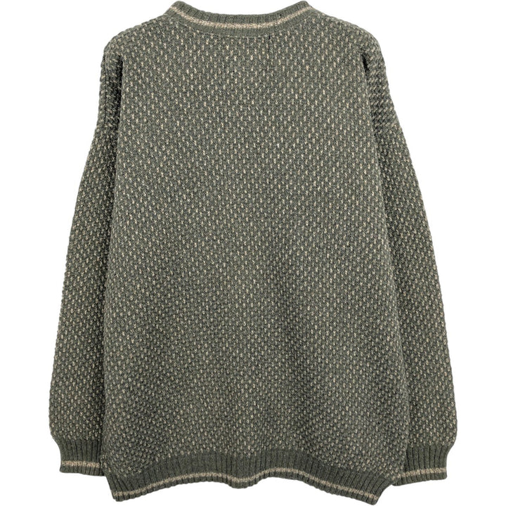 Woolrich knit sweater, men's size XL (approx.) unclear gray type Vintage Second Hand