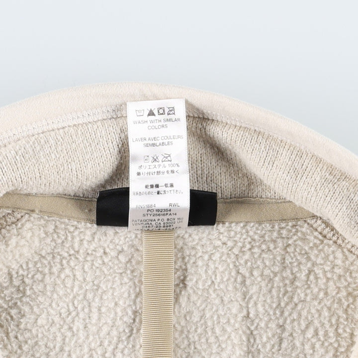 Patagonia Better Sweater 1 polyester ivory Vintage Second Hand