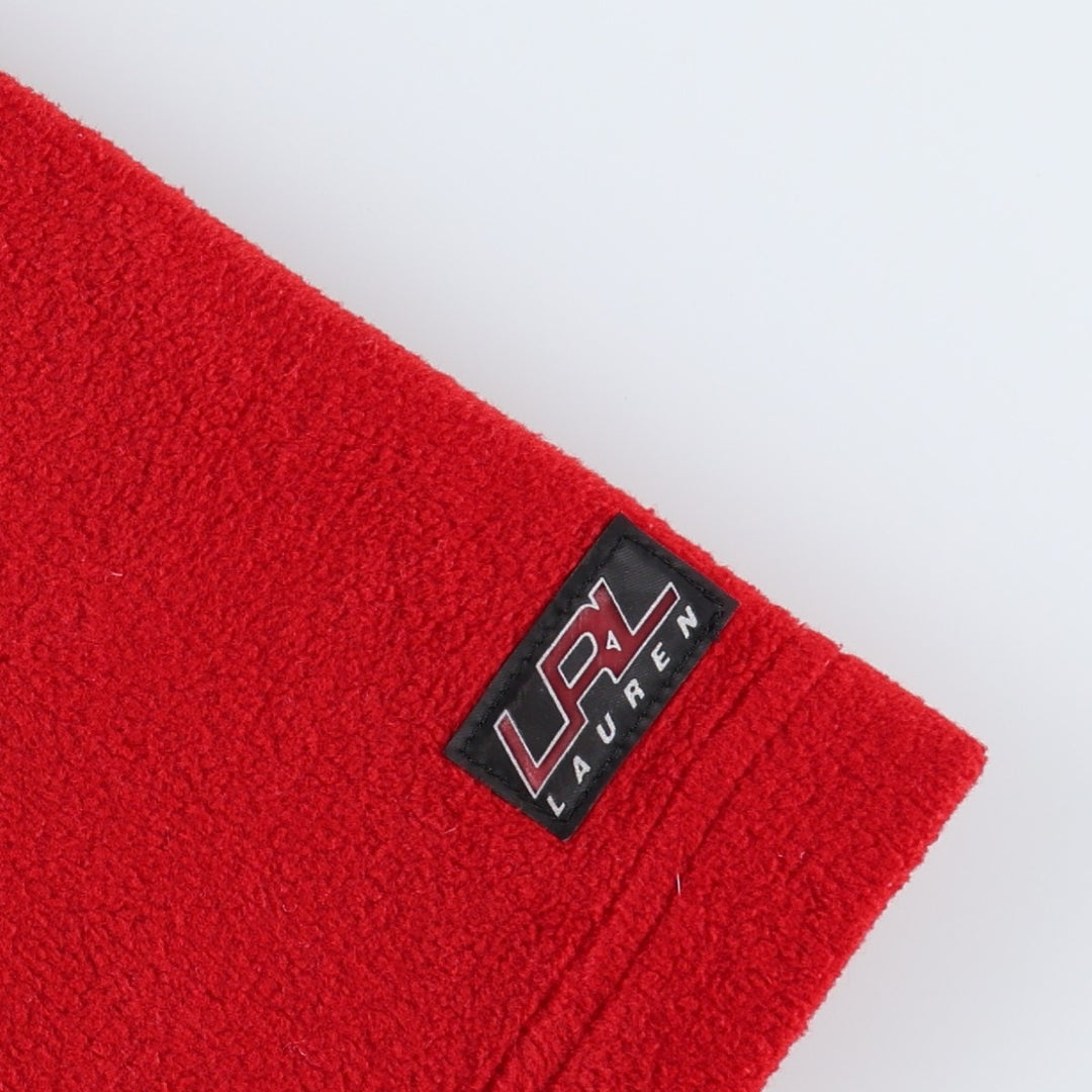 Ralph Lauren fleece jacket, women's size L (approx.) polyester red type Vintage Second Hand