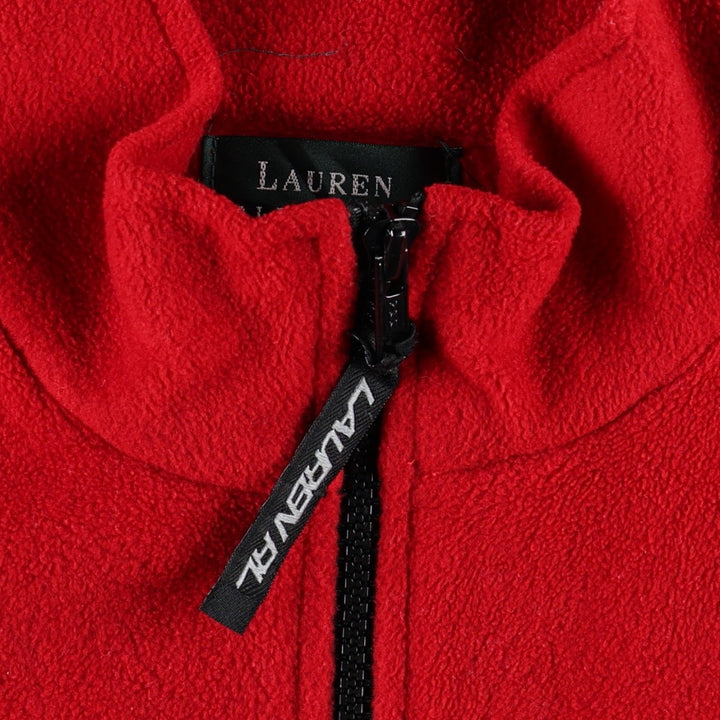 Ralph Lauren fleece jacket, women's size L (approx.) polyester red type Vintage Second Hand