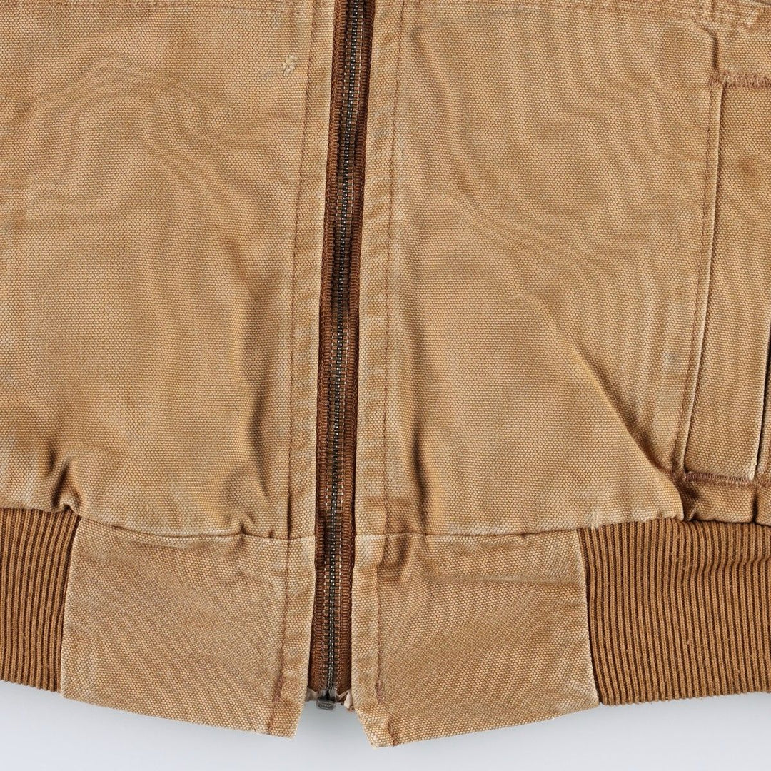 Carhartt Active Jacket, Padded Duck Full-Zip Hoodie, Women's Size S (approx.) cotton beige type brown Vintage Second Hand