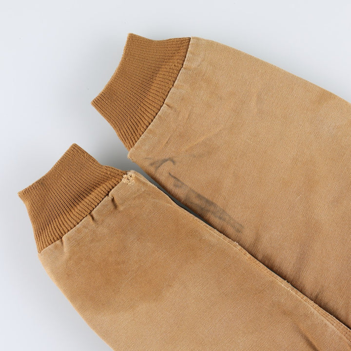 Carhartt Active Jacket, Padded Duck Full-Zip Hoodie, Women's Size S (approx.) cotton beige type brown Vintage Second Hand