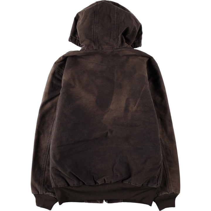 Carhartt Active Jacket, Padded Duck Full-Zip Hoodie, Women's Size Medium cotton brown type Vintage Second Hand