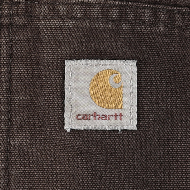 Carhartt Active Jacket, Padded Duck Full-Zip Hoodie, Women's Size Medium cotton brown type Vintage Second Hand