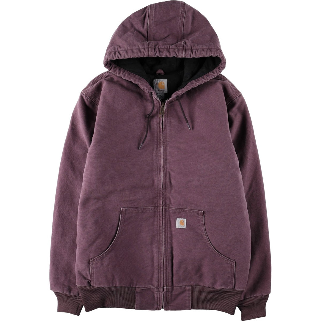 Carhartt WJ130 DPM Active Jacket Duck Full-Zip Hoodie (Women's Size M) cotton purple type Vintage Second Hand