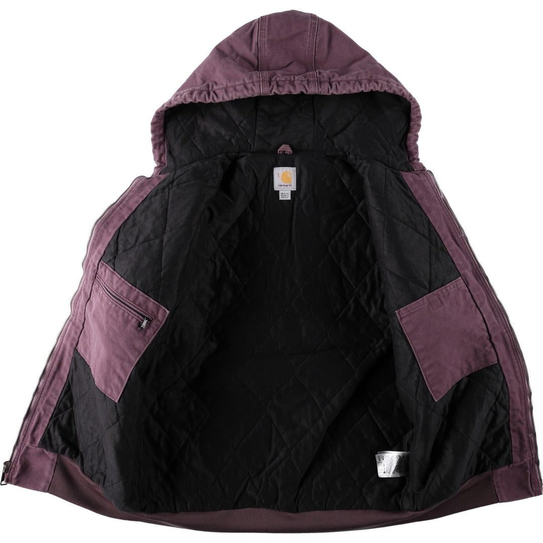 Carhartt WJ130 DPM Active Jacket Duck Full-Zip Hoodie (Women's Size M) cotton purple type Vintage Second Hand