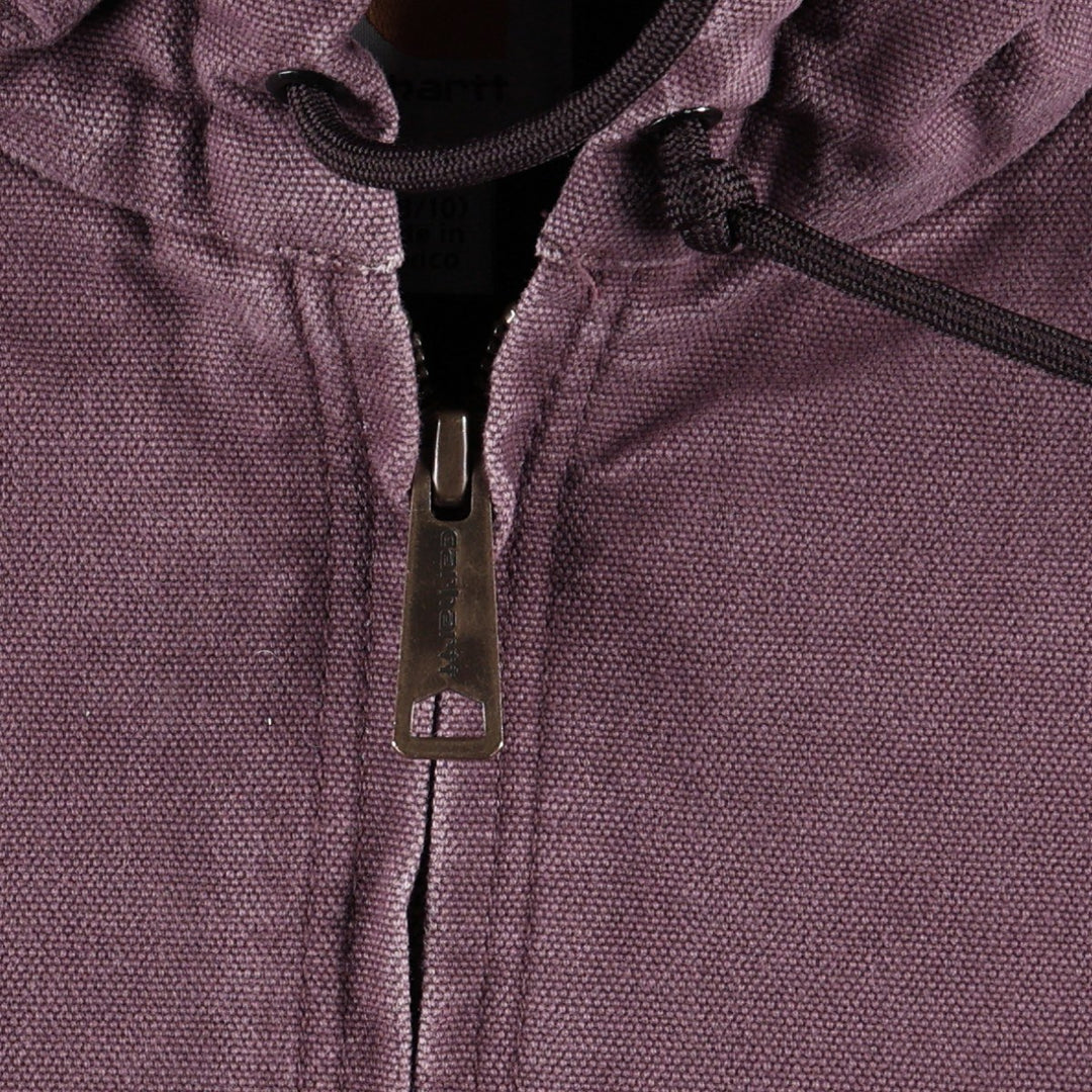 Carhartt WJ130 DPM Active Jacket Duck Full-Zip Hoodie (Women's Size M) cotton purple type Vintage Second Hand