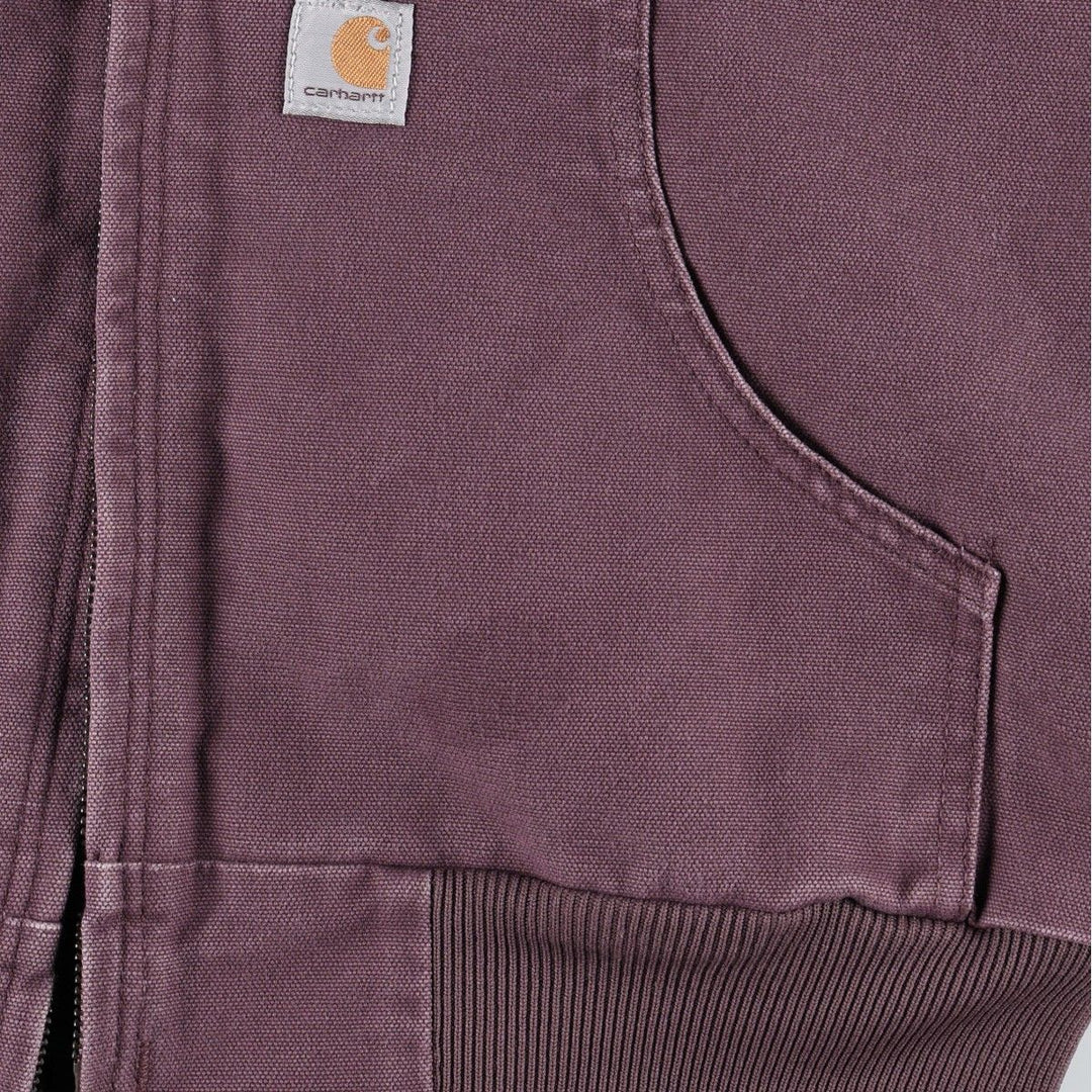 Carhartt WJ130 DPM Active Jacket Duck Full-Zip Hoodie (Women's Size M) cotton purple type Vintage Second Hand