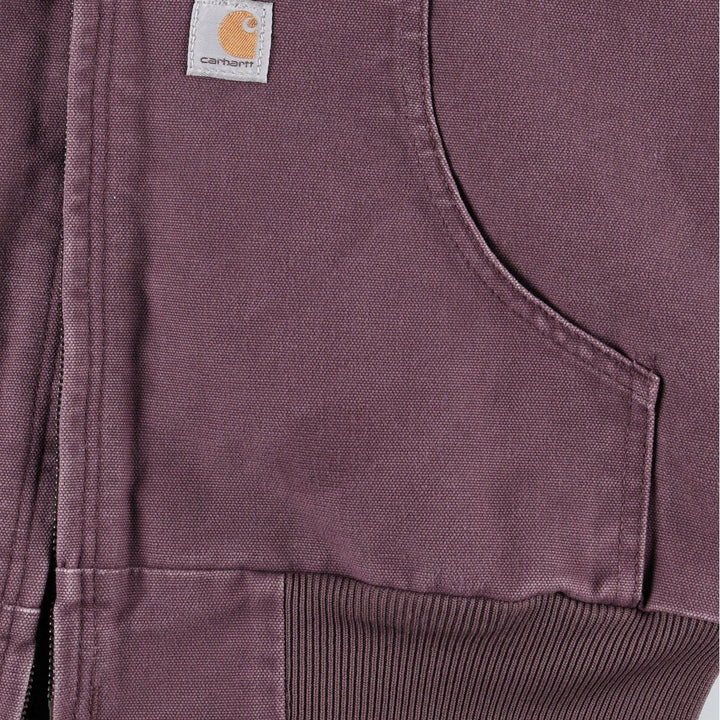 Carhartt WJ130 DPM Active Jacket Duck Full-Zip Hoodie (Women's Size M) cotton purple type Vintage Second Hand