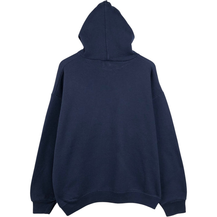 TULTEX College Sweat Pullover Hoodie, Men's Size XL (approx.) cotton navy blue type Vintage Second Hand