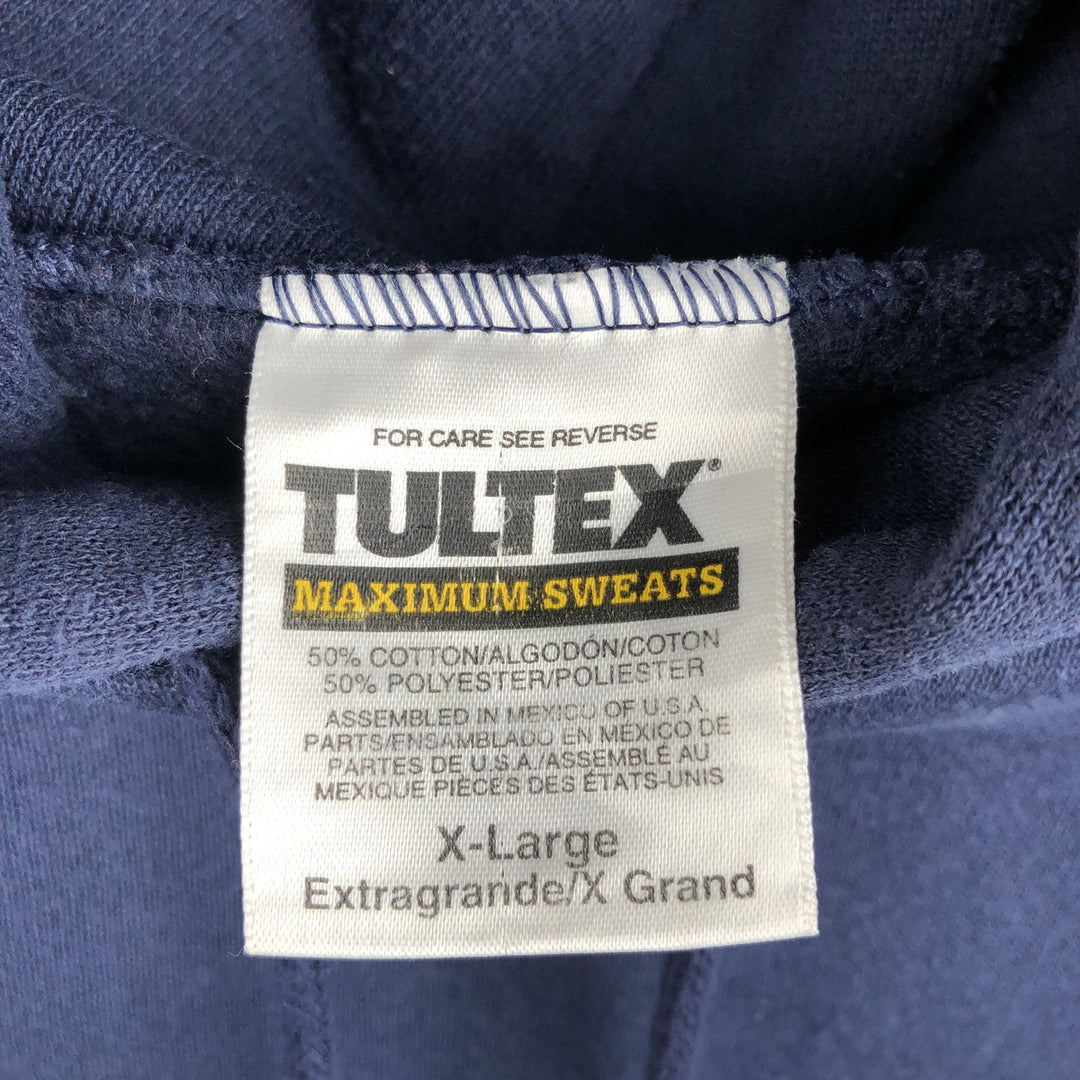 TULTEX College Sweat Pullover Hoodie, Men's Size XL (approx.) cotton navy blue type Vintage Second Hand