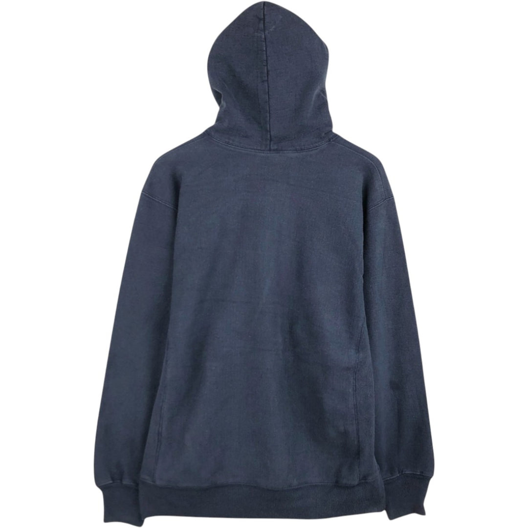 Steve & Barry's University of Wisconsin College Sweatshirt Pullover Hoodie, Men's Size M (approx.) cotton navy blue type Vintage Second Hand