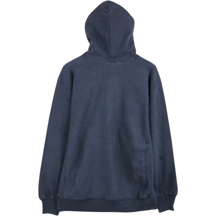 Steve & Barry's University of Wisconsin College Sweatshirt Pullover Hoodie, Men's Size M (approx.) cotton navy blue type Vintage Second Hand