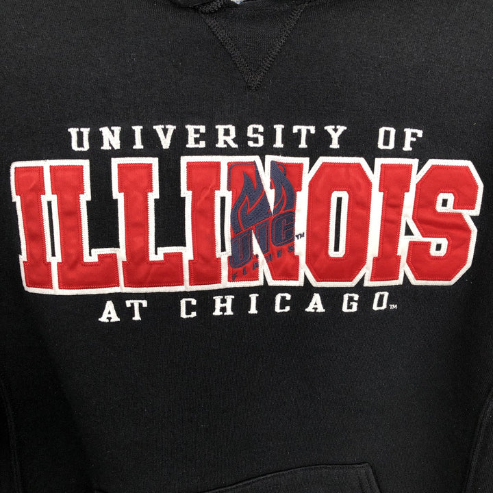 Russell College Sweatshirt Pullover Hoodie, Men's Size M cotton black type Vintage Second Hand