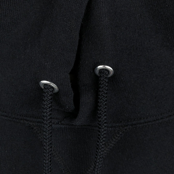 Russell College Sweatshirt Pullover Hoodie, Men's Size M cotton black type Vintage Second Hand