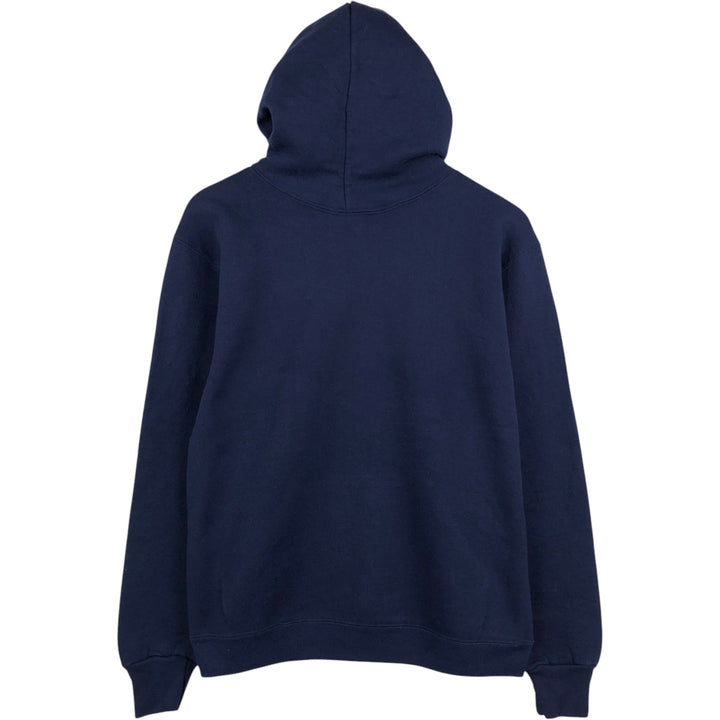 90'S Russell College Sweatshirt Pullover Hoodie Made in USA Men's M Size Vintage cotton navy blue type Vintage Second Hand