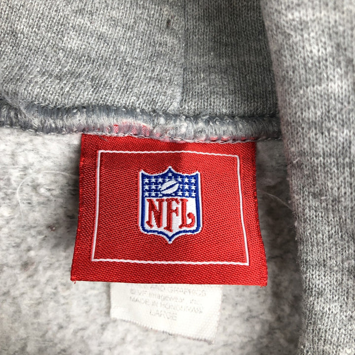 NFL Pittsburgh Steelers sweatshirt pullover hoodie, men's size L (approx.) cotton gray type Vintage Second Hand