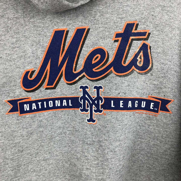 2000'S Lee MLB New York Mets Sweatshirt Pullover Hoodie, Men's Size L (approx.) cotton gray type Vintage Second Hand