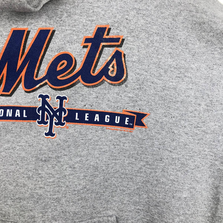 2000'S Lee MLB New York Mets Sweatshirt Pullover Hoodie, Men's Size L (approx.) cotton gray type Vintage Second Hand