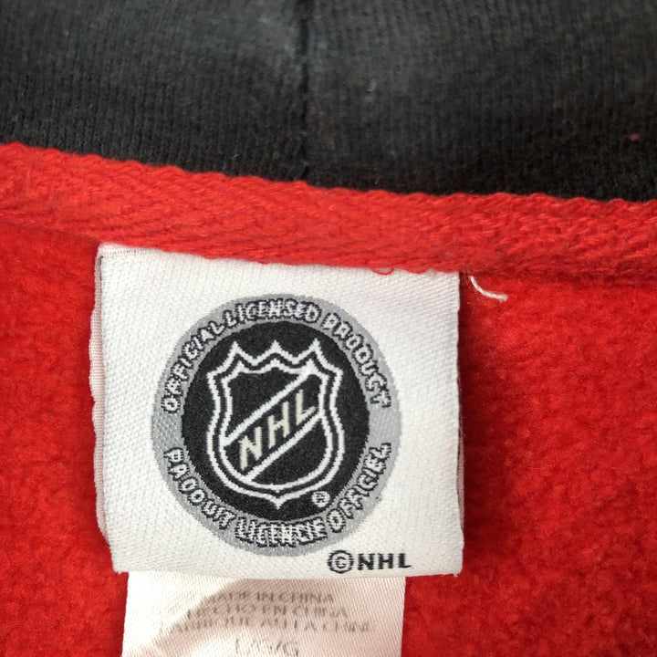 NHL Detroit Red Wings sweatshirt pullover hoodie, men's size L (approx.) cotton red type Vintage Second Hand