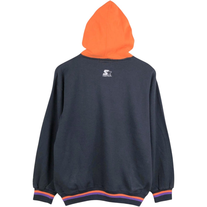 90'S Starter NBA Phoenix Suns Sweatshirt Pullover Hoodie, Men's Size L (approx.), Vintage polyester black type Vintage Second Hand