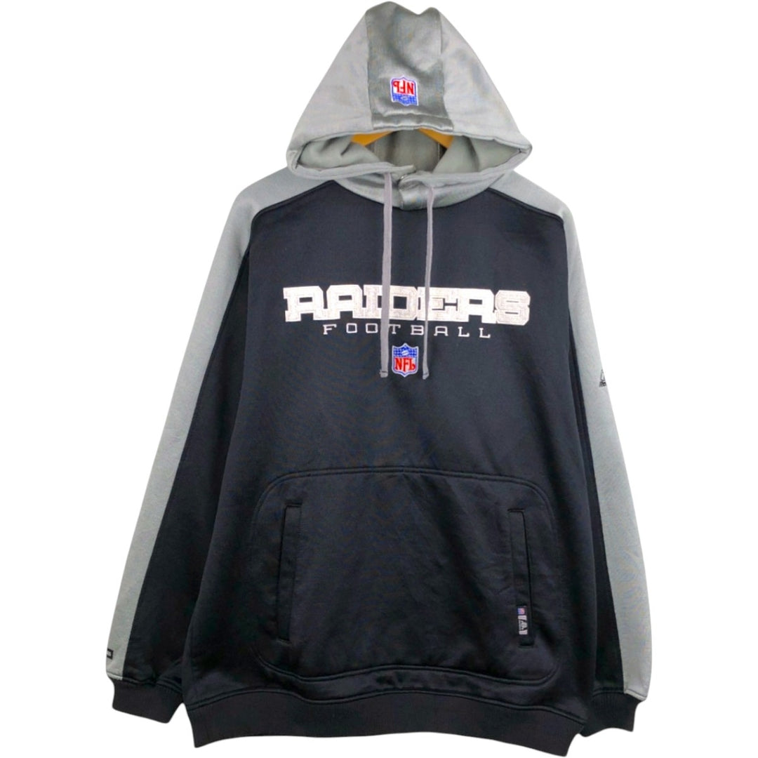 NFL Las Vegas Raiders sweatshirt pullover hoodie, men's size M (approx.) cotton black type Vintage Second Hand