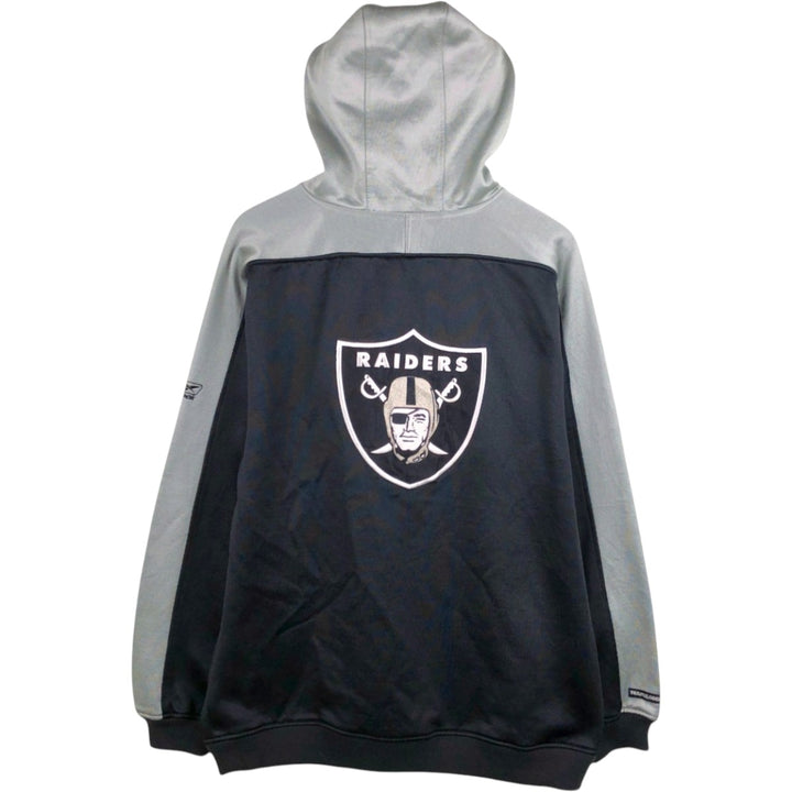 NFL Las Vegas Raiders sweatshirt pullover hoodie, men's size M (approx.) cotton black type Vintage Second Hand