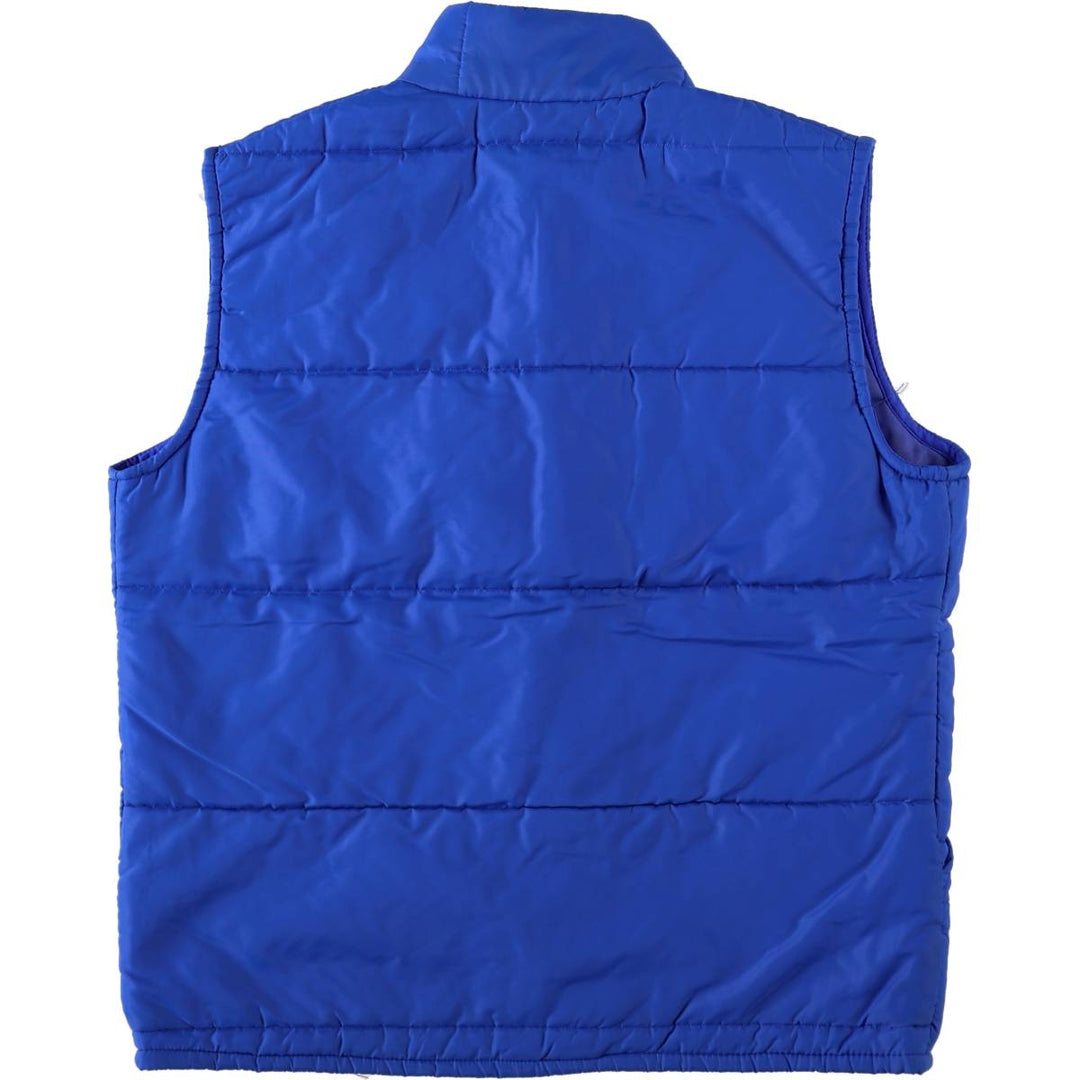70s-80'S AVON SPORTSWEAR Chevy Trucks Advertising Padded Vest, Made in Canada, Men's Size M (approx.), Vintage Nylon blue type Vintage Second Hand