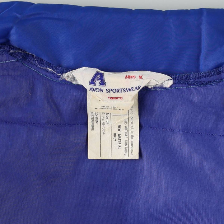 70s-80'S AVON SPORTSWEAR Chevy Trucks Advertising Padded Vest, Made in Canada, Men's Size M (approx.), Vintage Nylon blue type Vintage Second Hand