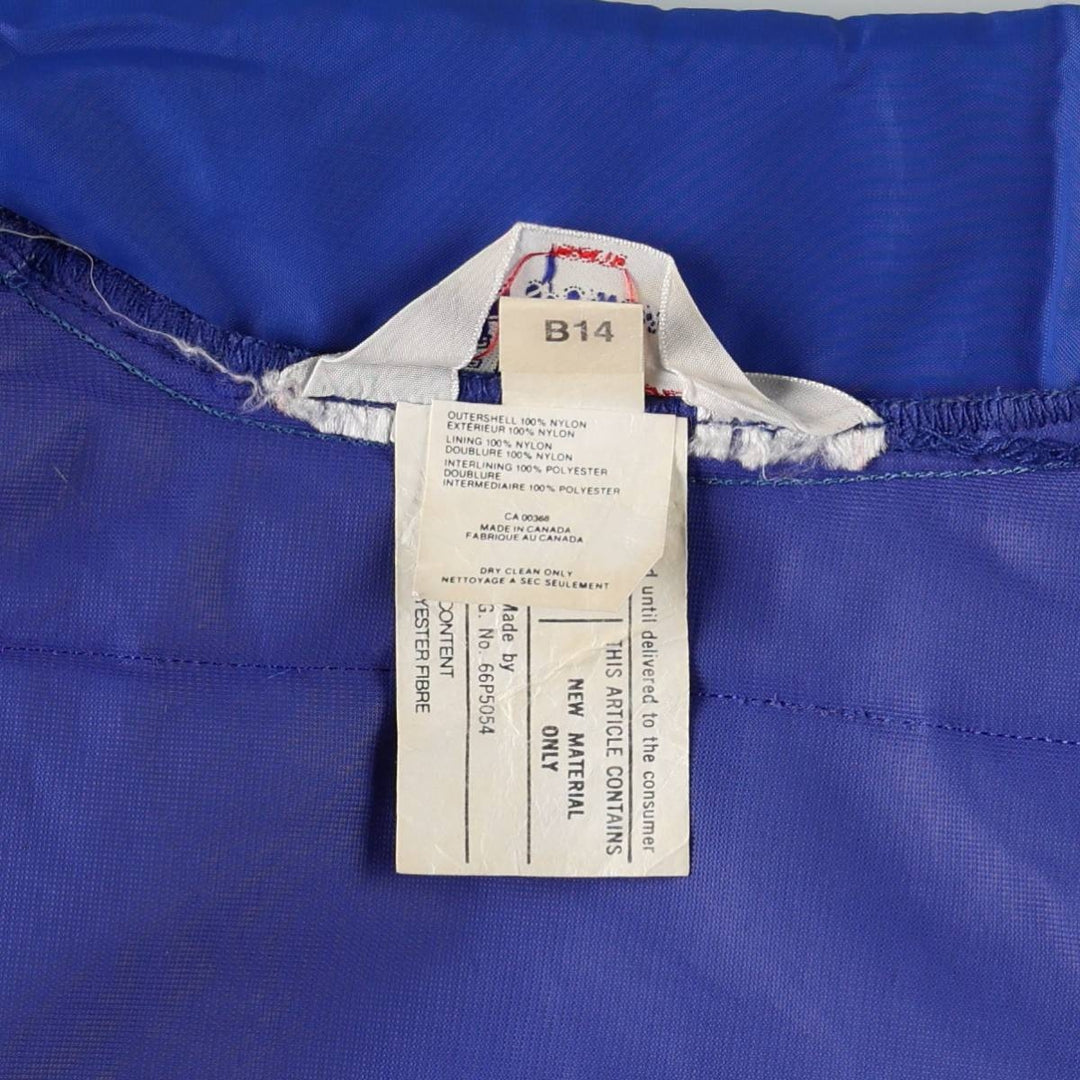 70s-80'S AVON SPORTSWEAR Chevy Trucks Advertising Padded Vest, Made in Canada, Men's Size M (approx.), Vintage Nylon blue type Vintage Second Hand