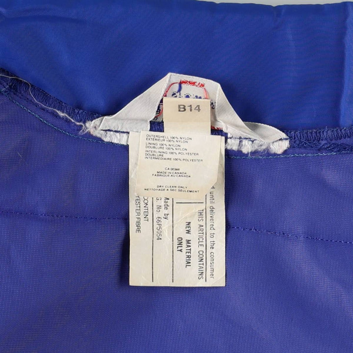 70s-80'S AVON SPORTSWEAR Chevy Trucks Advertising Padded Vest, Made in Canada, Men's Size M (approx.), Vintage Nylon blue type Vintage Second Hand