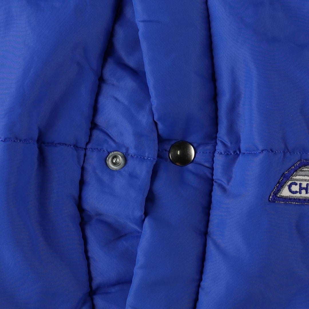 70s-80'S AVON SPORTSWEAR Chevy Trucks Advertising Padded Vest, Made in Canada, Men's Size M (approx.), Vintage Nylon blue type Vintage Second Hand