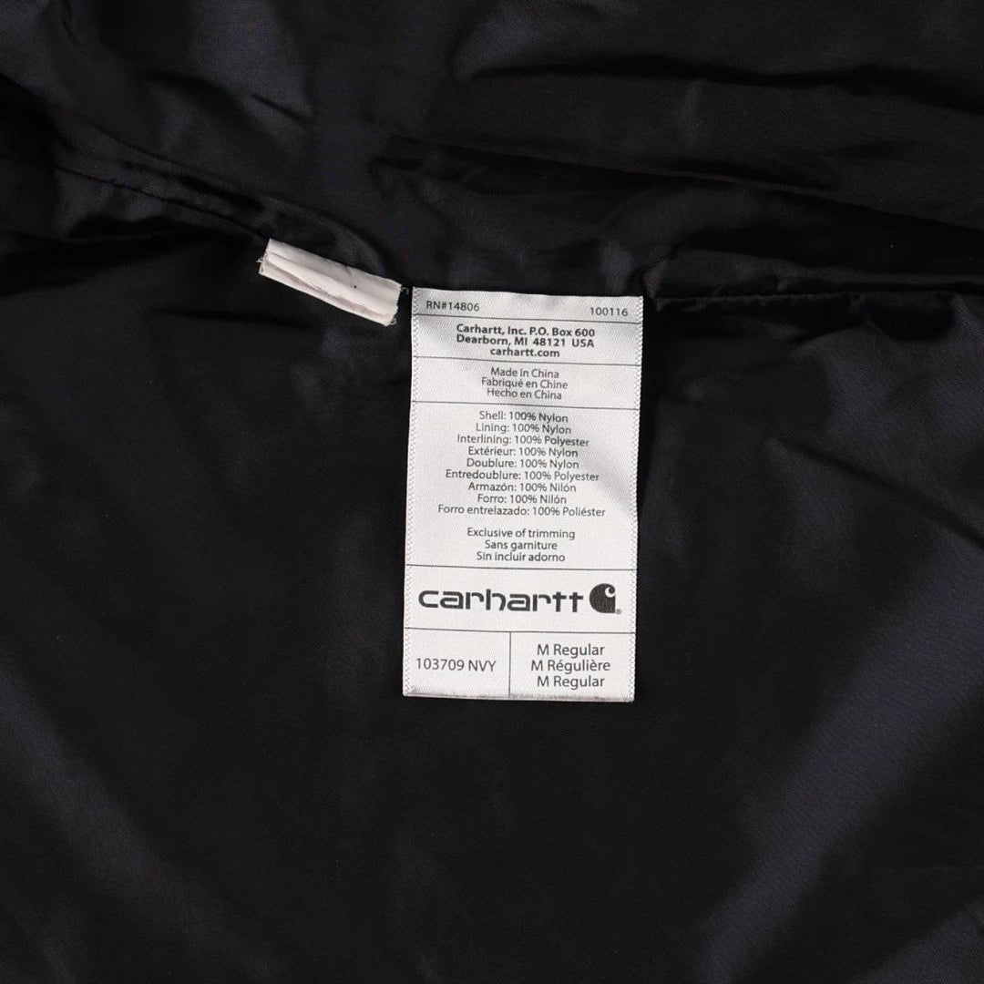 Carhartt United Airlines Advertising Padded Vest, Men's Size M (approx.) Nylon navy blue type Vintage Second Hand