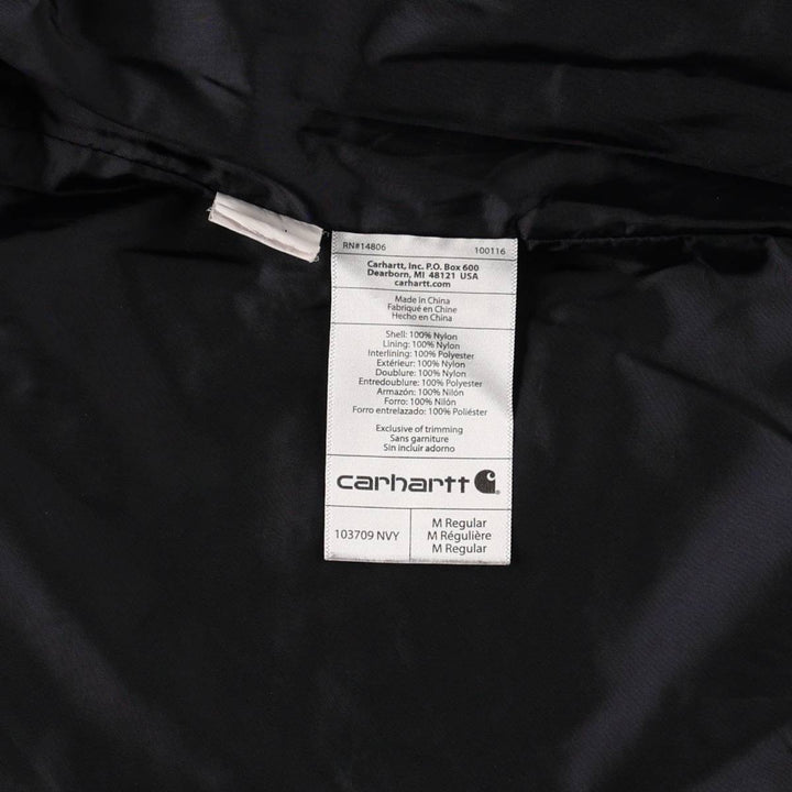 Carhartt United Airlines Advertising Padded Vest, Men's Size M (approx.) Nylon navy blue type Vintage Second Hand