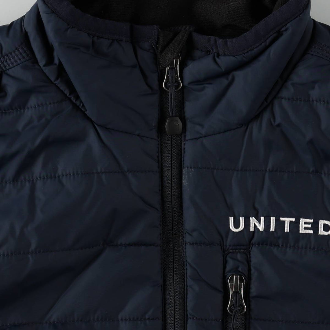 Carhartt United Airlines Advertising Padded Vest, Men's Size M (approx.) Nylon navy blue type Vintage Second Hand