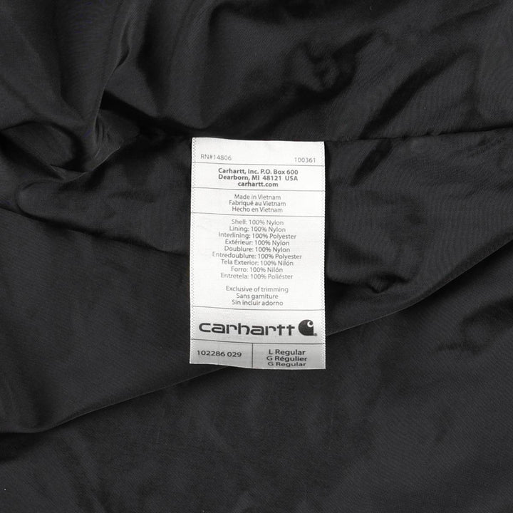 Carhartt Warfel Construction Advertising Padded Vest, Men's Size L (approx.) Nylon gray type Vintage Second Hand