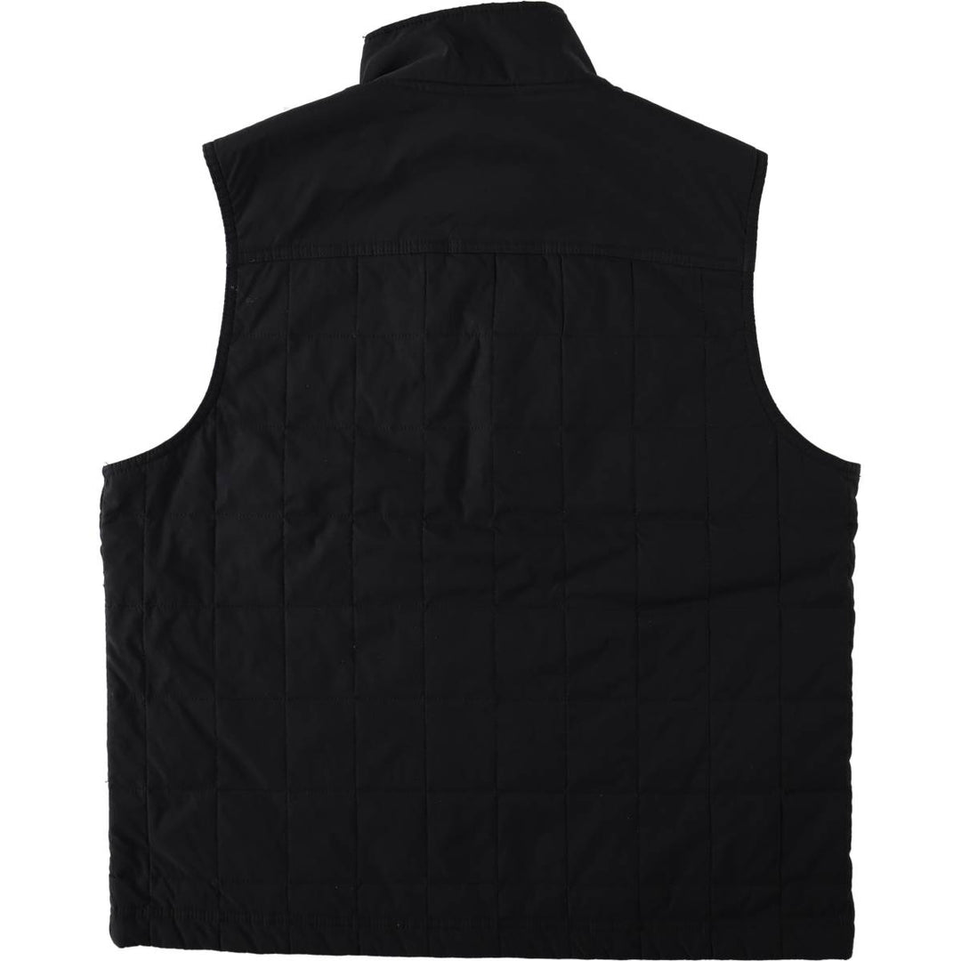 Orvis padded vest, men's size L (approx.) Nylon black type Vintage Second Hand