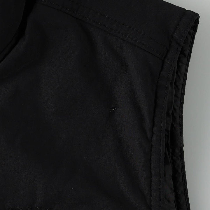 Orvis padded vest, men's size L (approx.) Nylon black type Vintage Second Hand