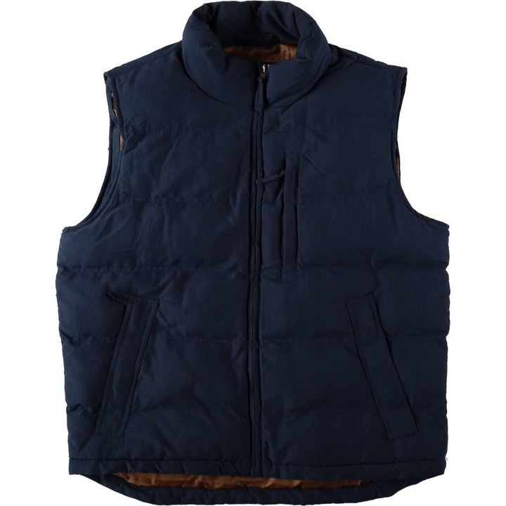90s-00'S St. John's Bay padded vest, men's size M, vintage. polyester navy blue type Vintage Second Hand