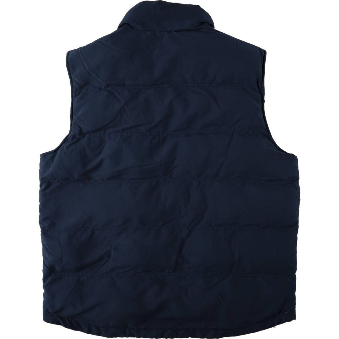 90s-00'S St. John's Bay padded vest, men's size M, vintage. polyester navy blue type Vintage Second Hand