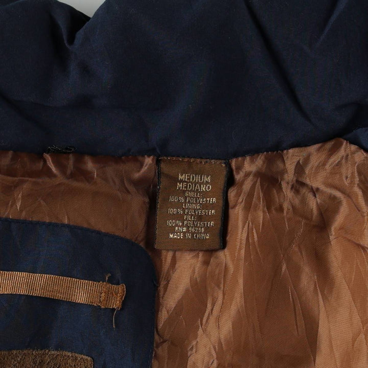 90s-00'S St. John's Bay padded vest, men's size M, vintage. polyester navy blue type Vintage Second Hand