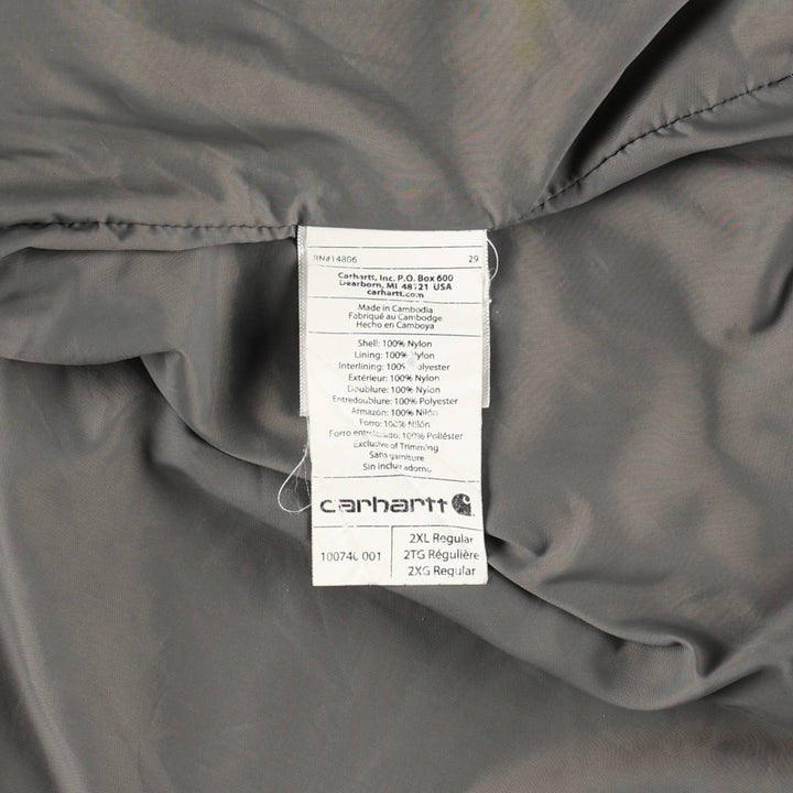 Carhartt Men's XXL Padded Vest Nylon black type Vintage Second Hand