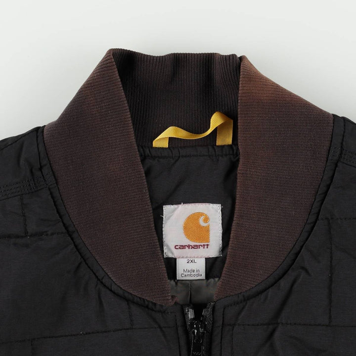 Carhartt Men's XXL Padded Vest Nylon black type Vintage Second Hand