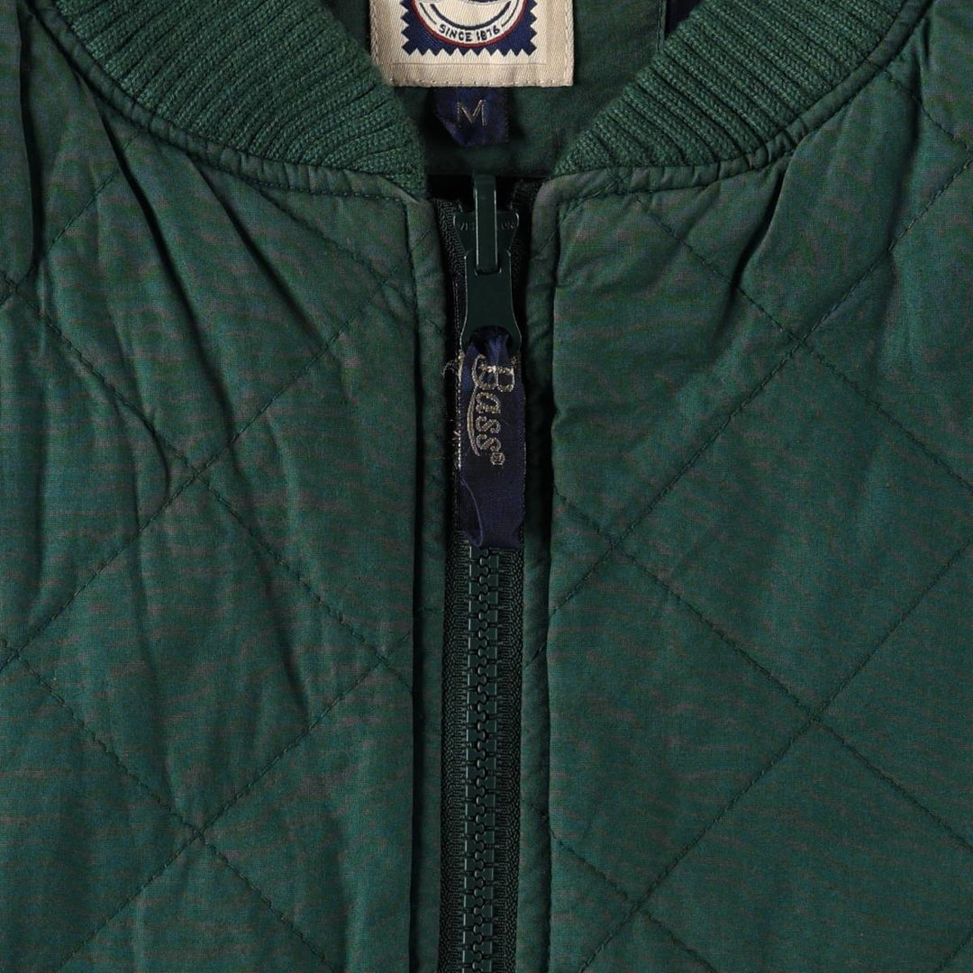 GH Bass & Co. Padded Quilted Vest, Men's Size M (equivalent) cotton green type Vintage Second Hand