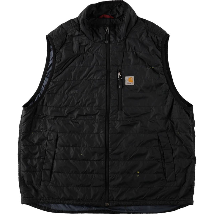 Carhartt padded vest, men's size XL Nylon black type Vintage Second Hand
