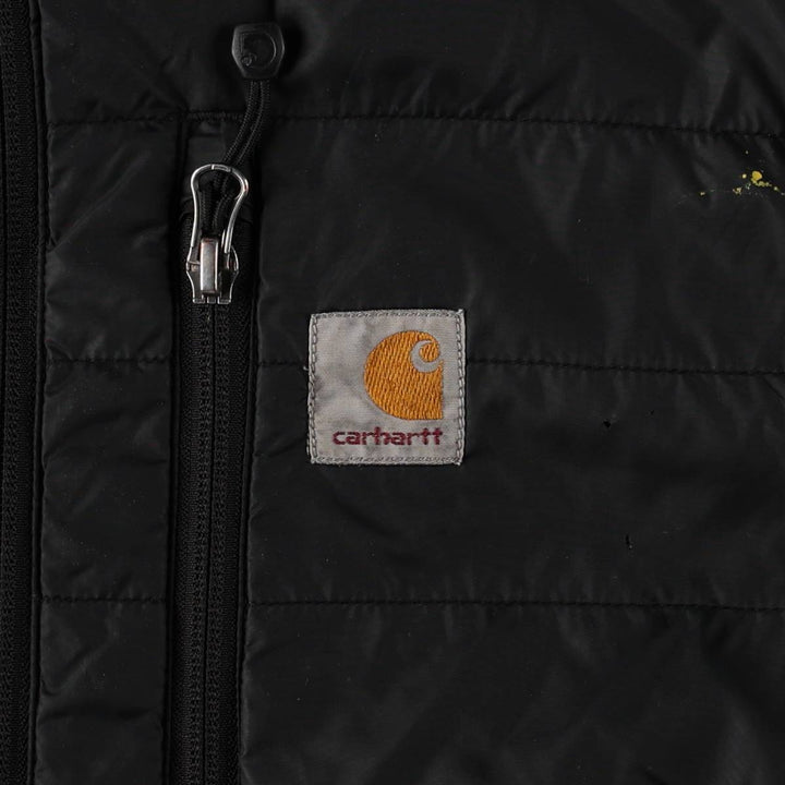 Carhartt padded vest, men's size XL Nylon black type Vintage Second Hand